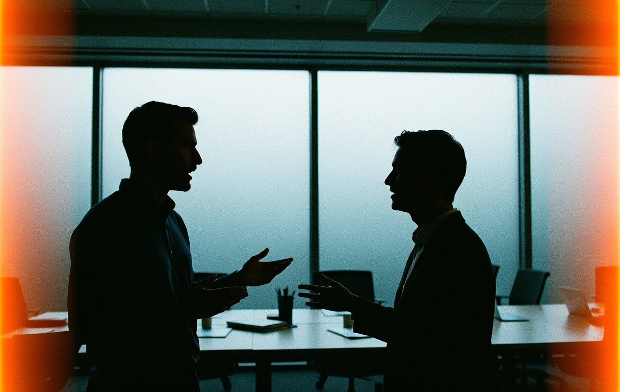 Ethics discussusion silhouettes